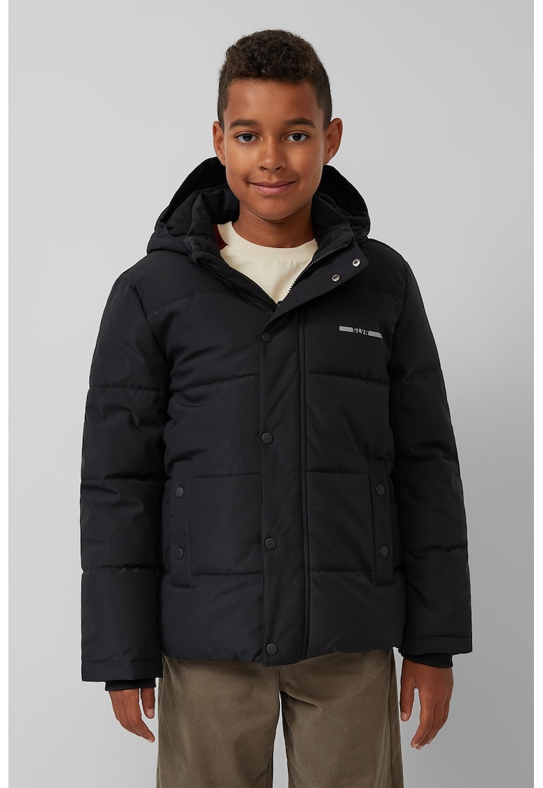 Ватирано зимно яке със странични джобове - Черен sOliver