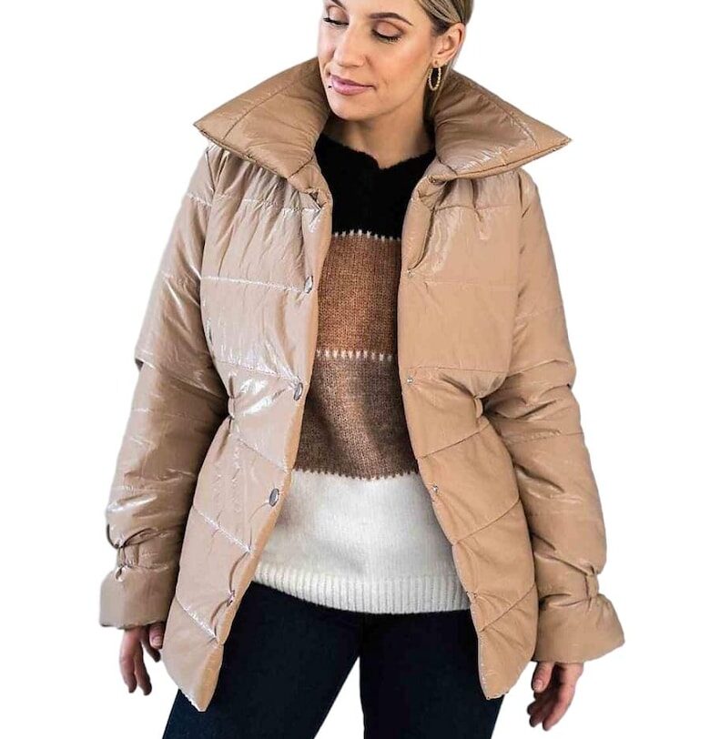 Ватирано яке  с висока яка - полиестер - Figl