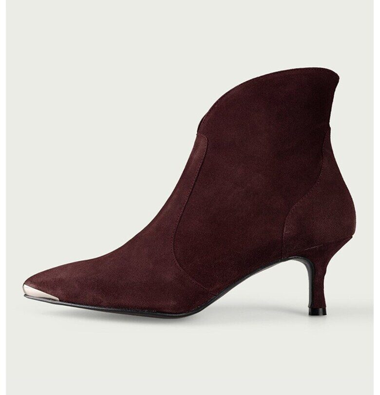 Велурени боти Anita - Бордо ALURA