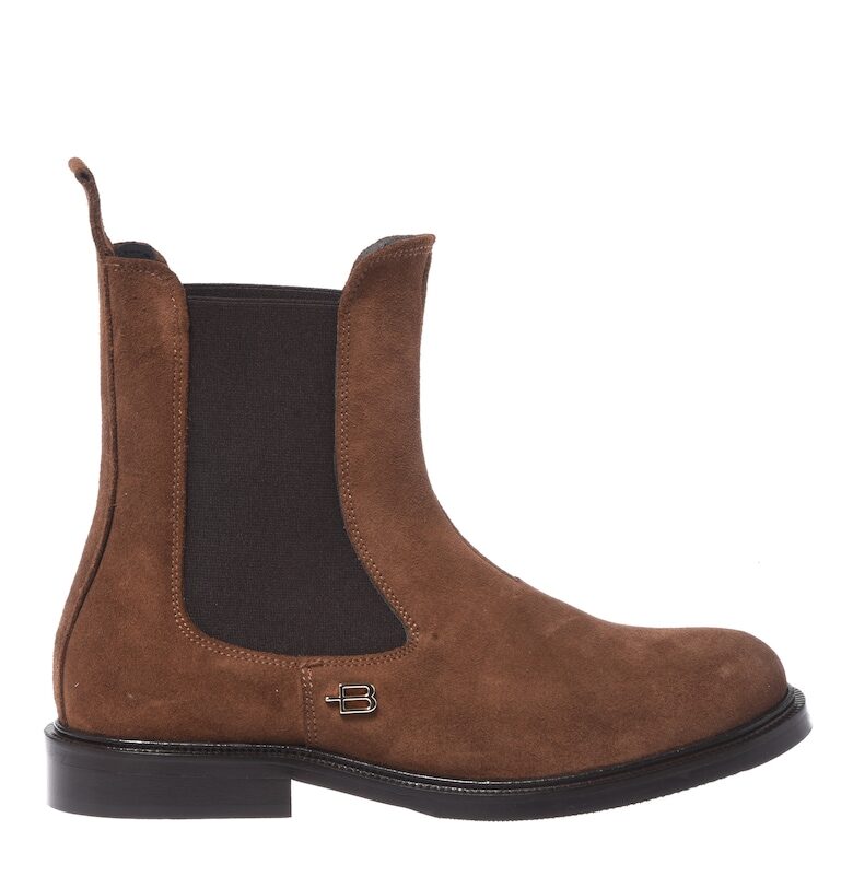 Велурени боти Chelsea - Кафяв Baldinini