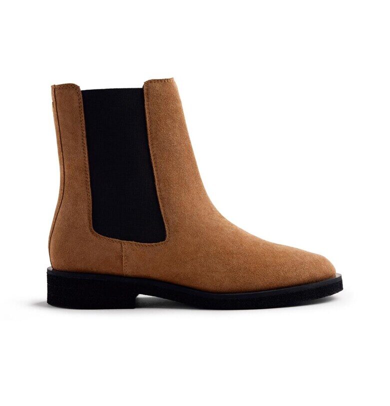 Велурени боти Chelsea с еластични зони - Кафяв Gioseppo