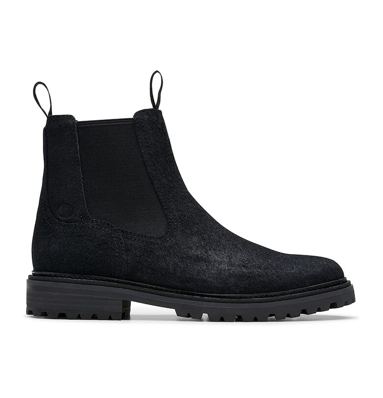 Велурени боти Clarkridge тип Chelsea - Черен Clarks