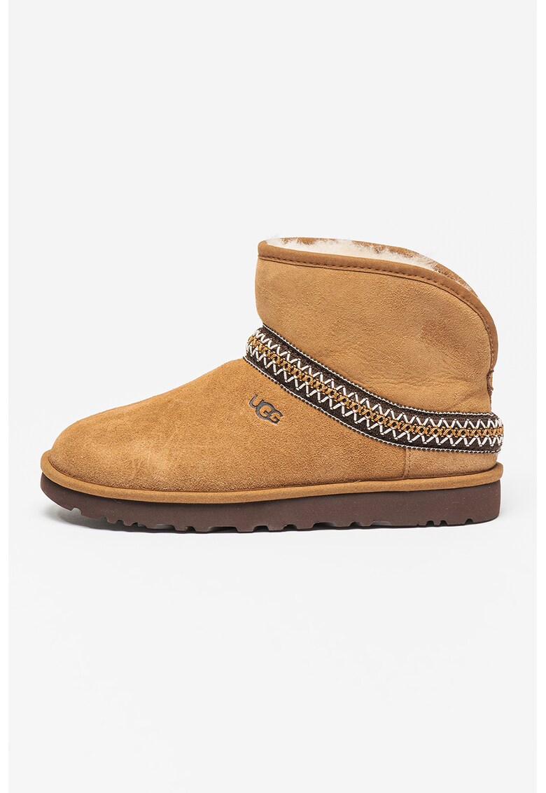 Велурени боти Classic Mini Crescent - Карамел UGG