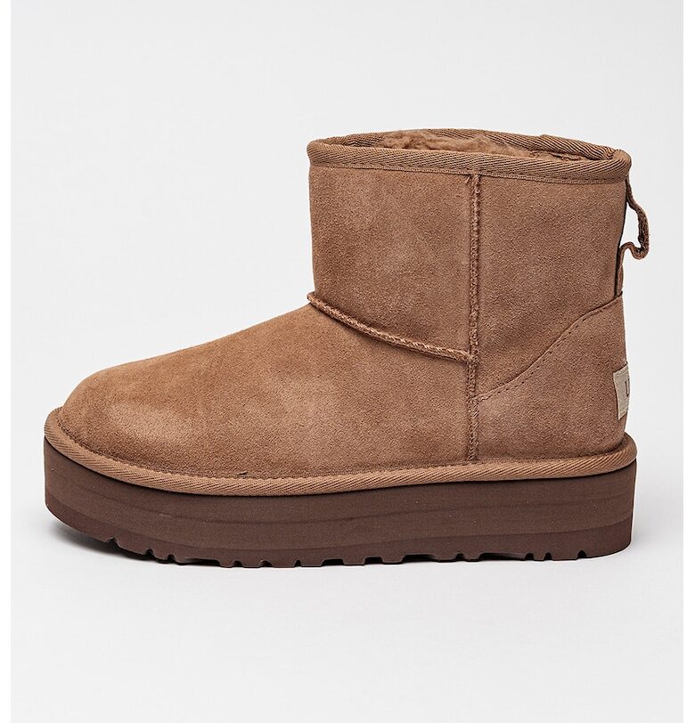 Велурени боти Classic Mini - Сиво-кафяв UGG