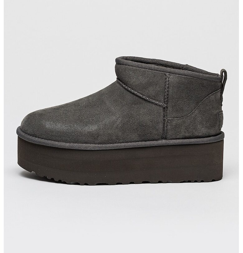 Велурени боти Classic Ultra Mini - Въглен сиво UGG