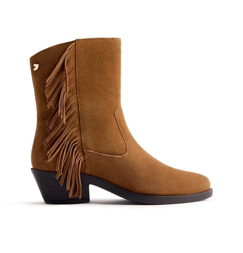 Велурени боти Cowboy - Кафяв Gioseppo