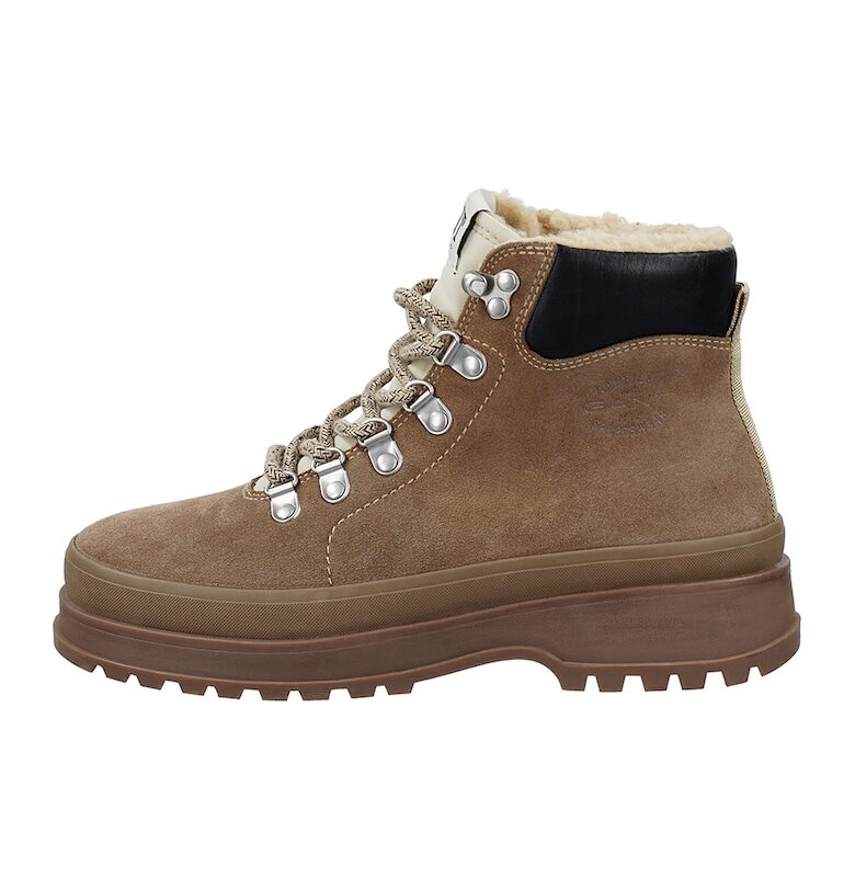 Велурени боти Wintly - Черен/Бежов Gant