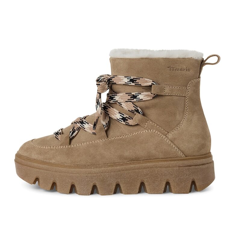 Велурени боти - Бежов Tamaris
