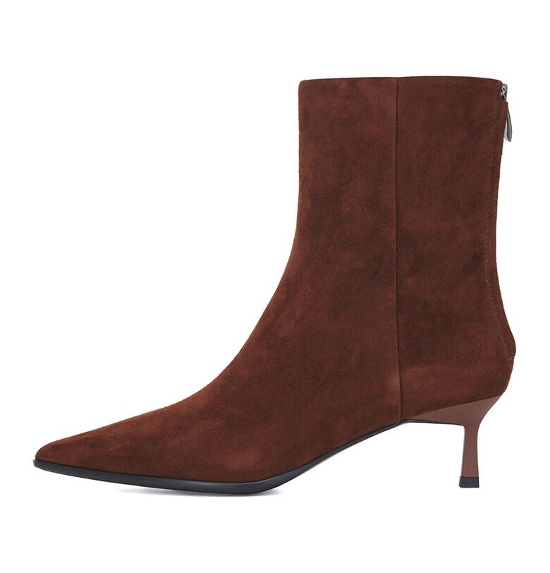 Велурени боти - Коняк кафяв Potamy