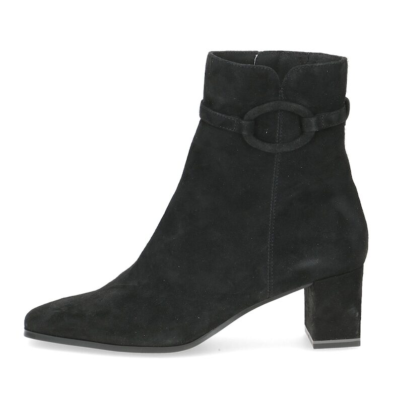 Велурени боти с квадратен връх - Черен Caprice
