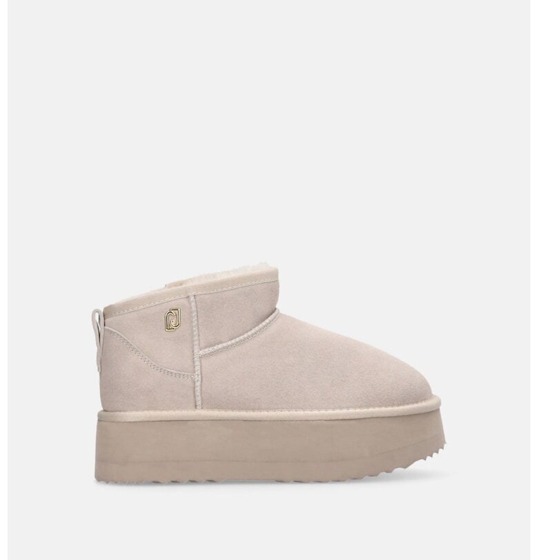 Велурени боти с лесно обуване - Бежов Liu Jo