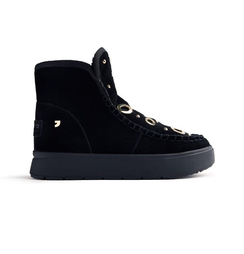 Велурени боти с отвори - Черен Gioseppo