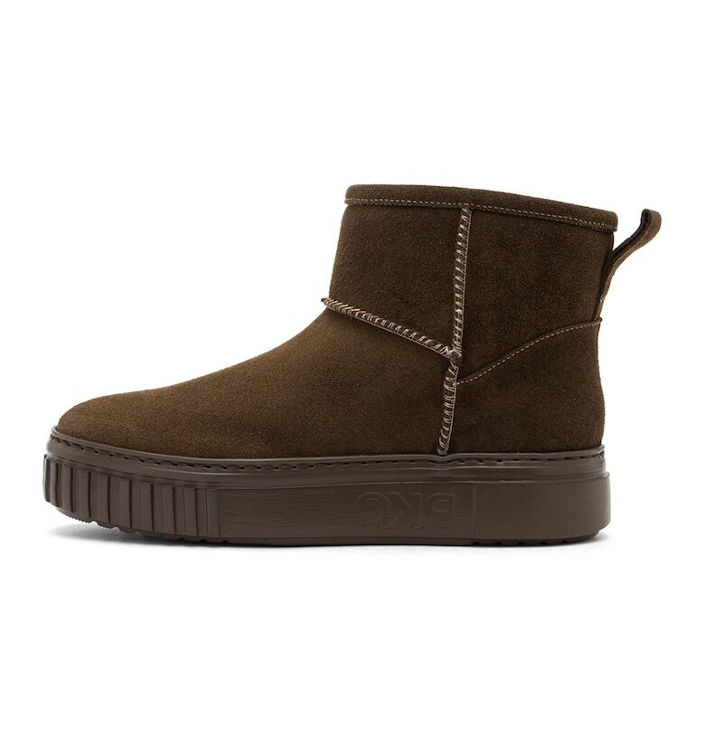 Велурени боти с равна платформа и вата от еко пух RYLKO