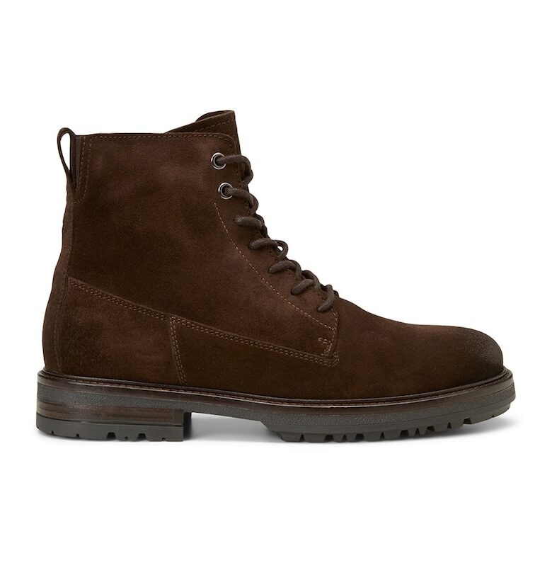 Велурени боти с цип - Тъмнокафяв Marc OPolo