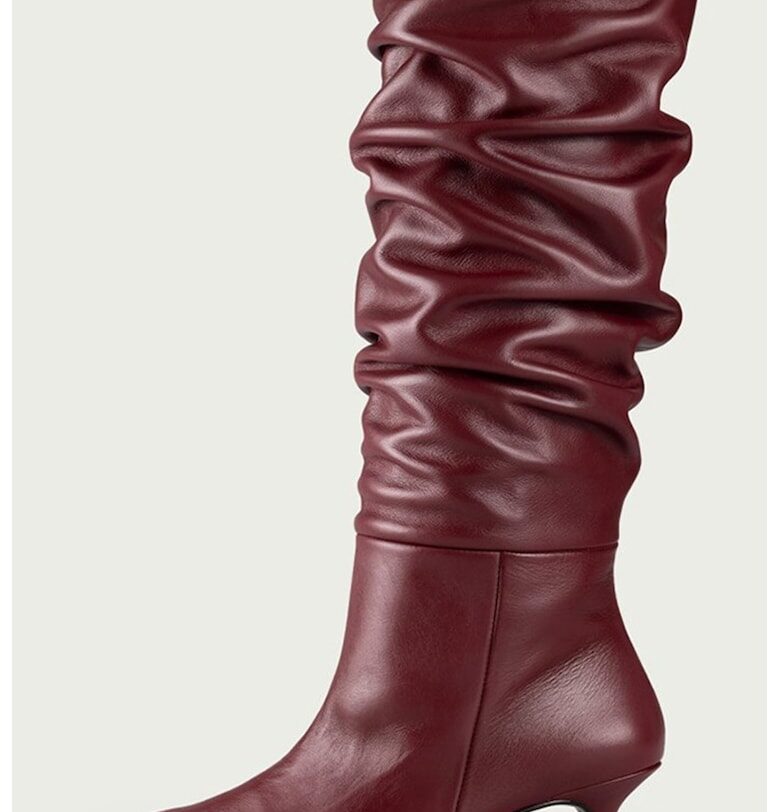 Велурени ботуши Sara - Бордо ALURA