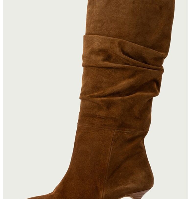 Велурени ботуши Sara - Тъмнокафяв ALURA