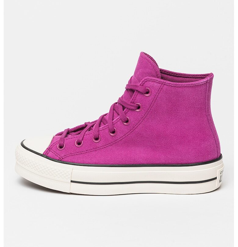 Велурени кецове Chuck Taylor All Star Lift - Фуксия Converse