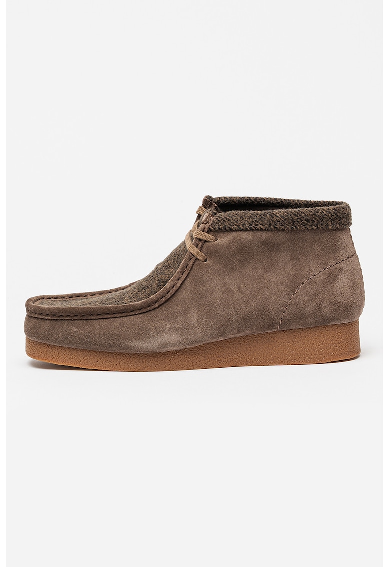 Велурени кларкове Wallabeeevo - Сиво-кафяв Clarks