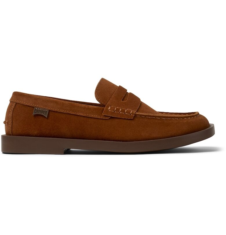 Велурени мокасини Don - Карамел Camper