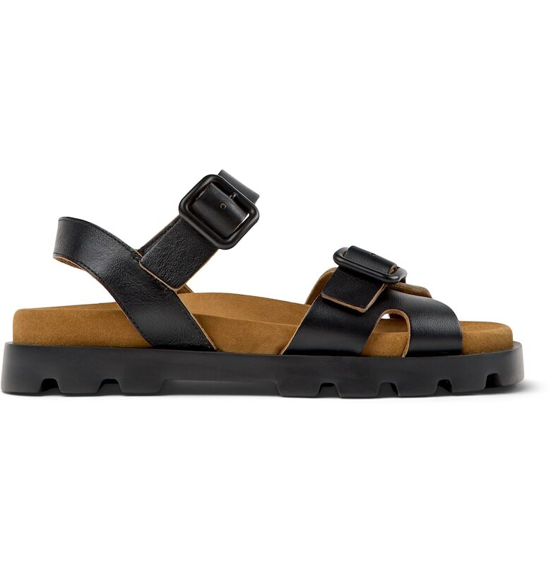 Велурени сандали Brutus - Черен Camper