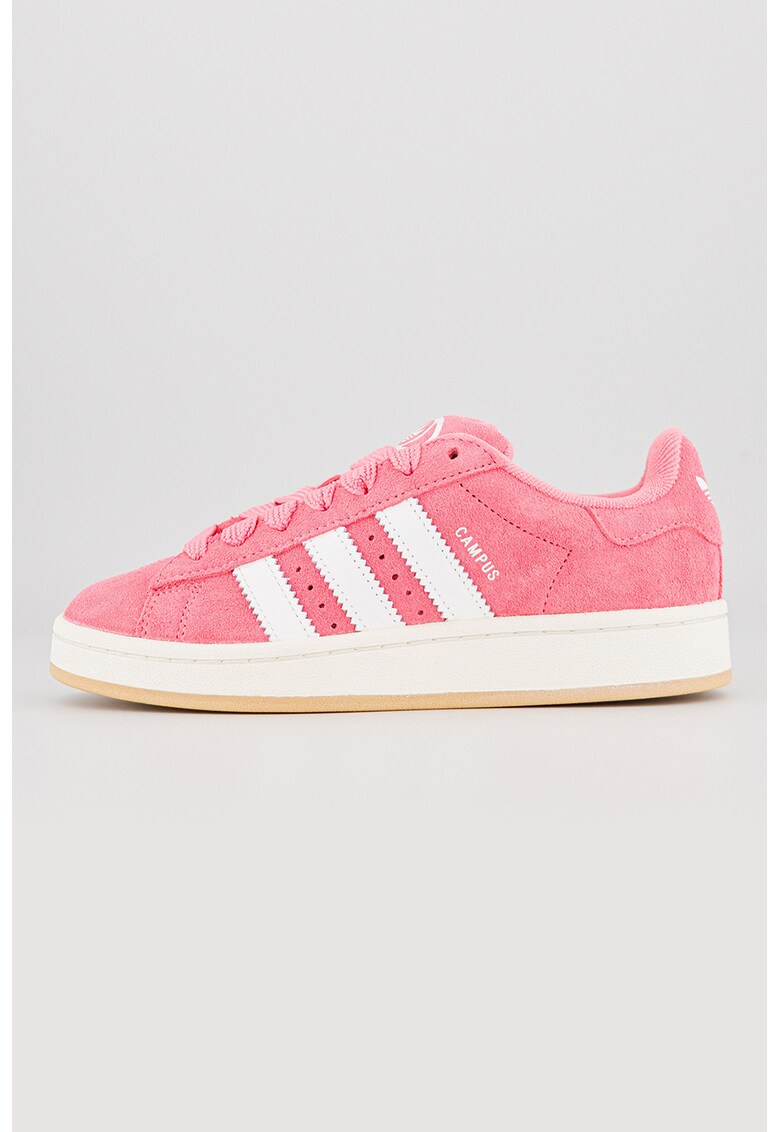 Велурени спортни обувки Campus 00s - Яркорозово/Бял adidas Originals
