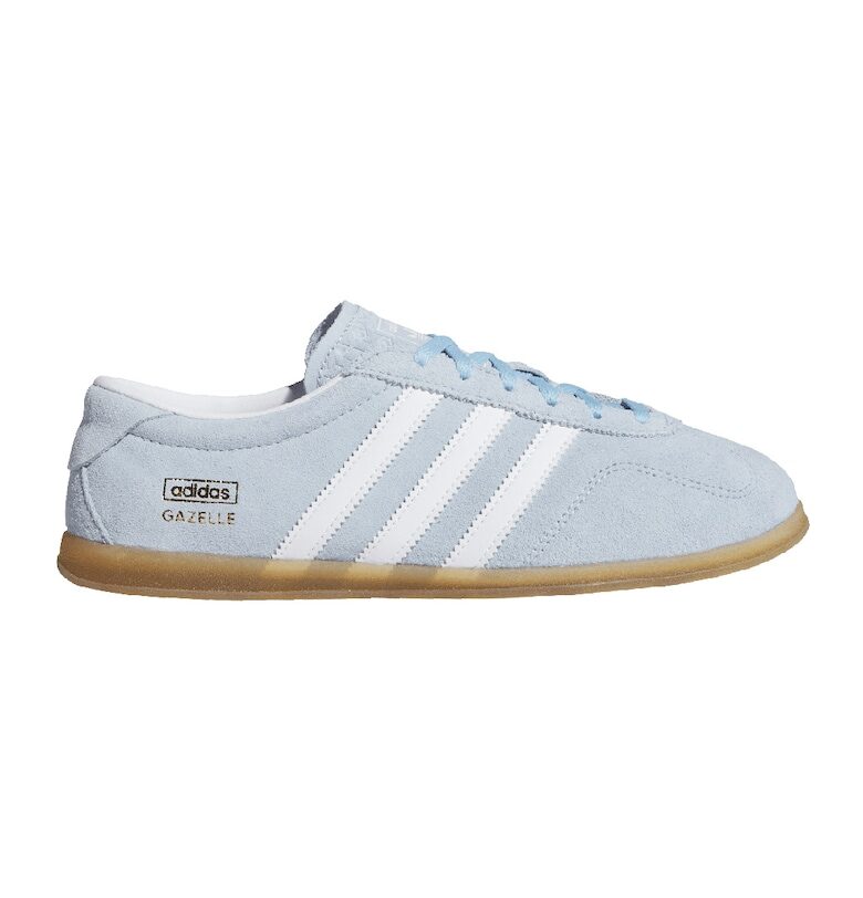Велурени спортни обувки Gazelle Lo Pro - Бял/Пастелносин adidas Originals