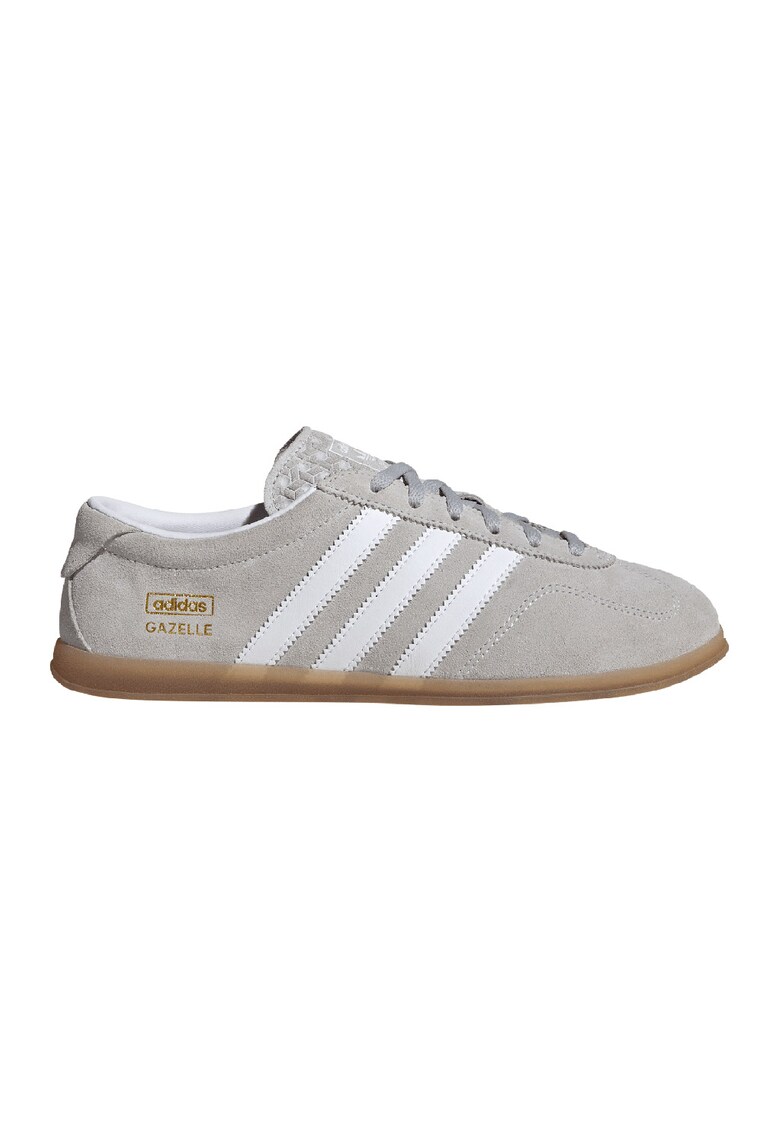 Велурени спортни обувки Gazelle Lo Pro - Бял/Светло сив adidas Originals