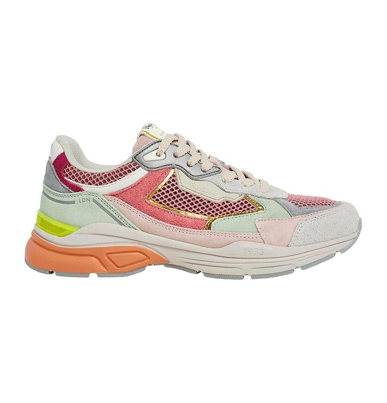 Велурени спортни обувки с мрежести зони Pepe Jeans London