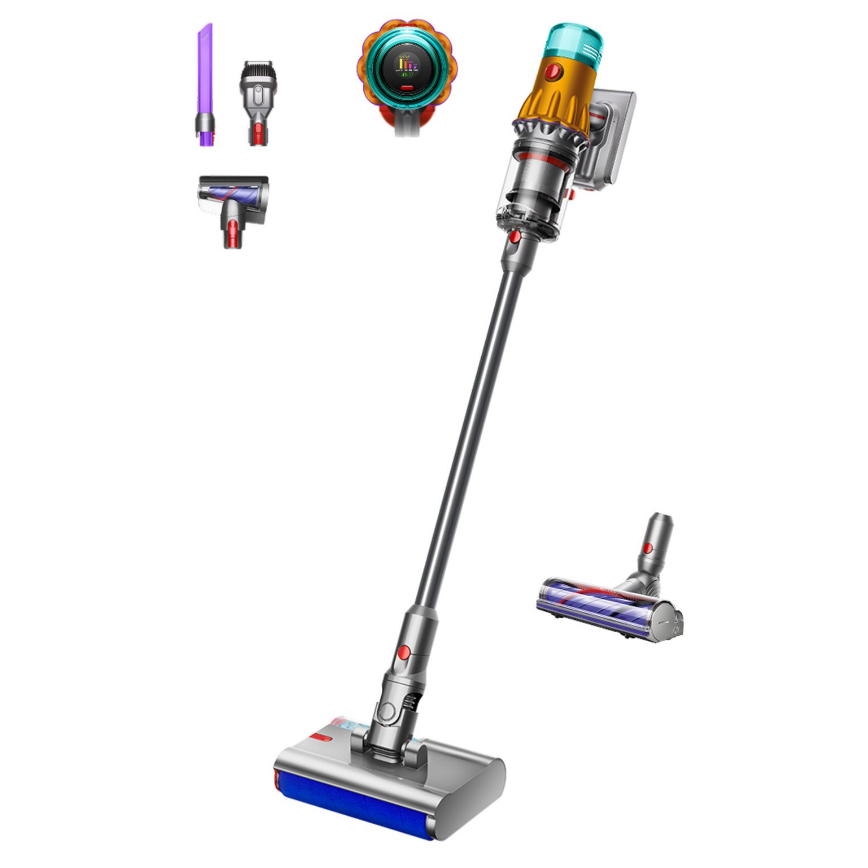 Вертикална прахосмукачка Dyson V12s Detect Slim Submarine 485350-01