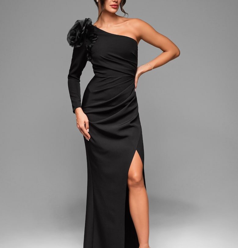 Вечерна рокля LACRICA LA-OM-DLR009 - Черен Larica