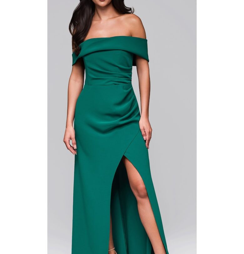 Вечерна рокля Maxi  LA-OM-DLR232 - Зелен Larica