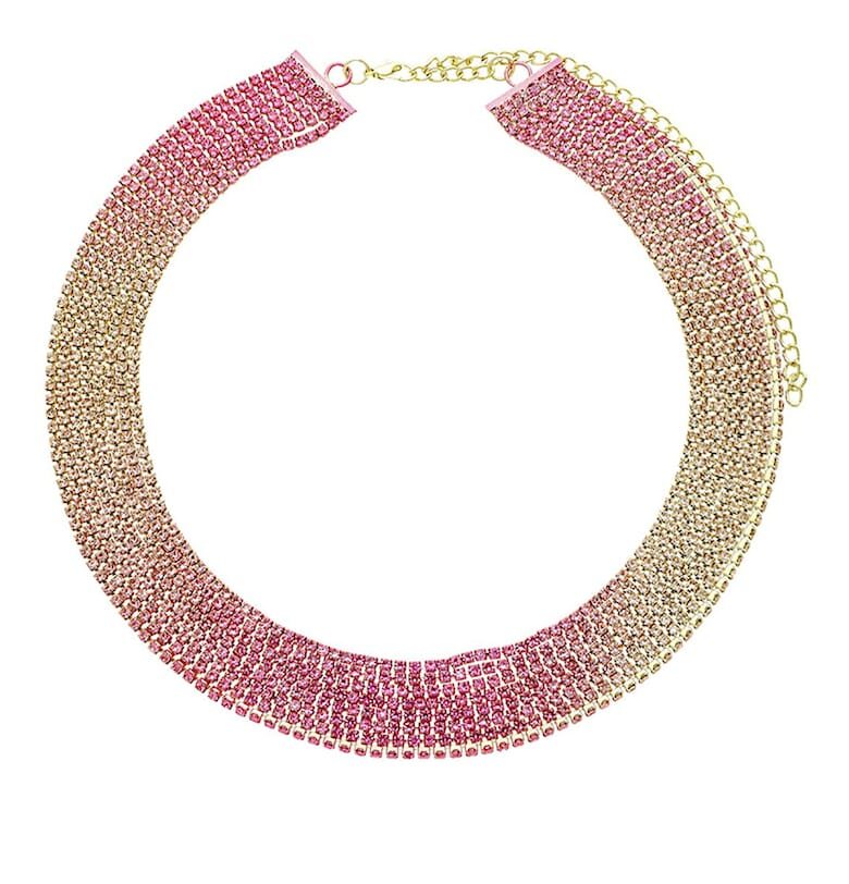 Вечерно колие с фасетирано стъкло Figl