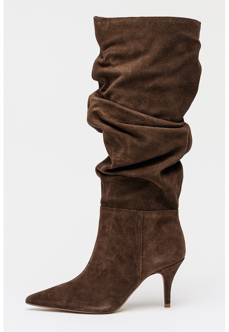 Високи ботуши Kimmia с набирания и ток - Тъмнокафяв Aldo