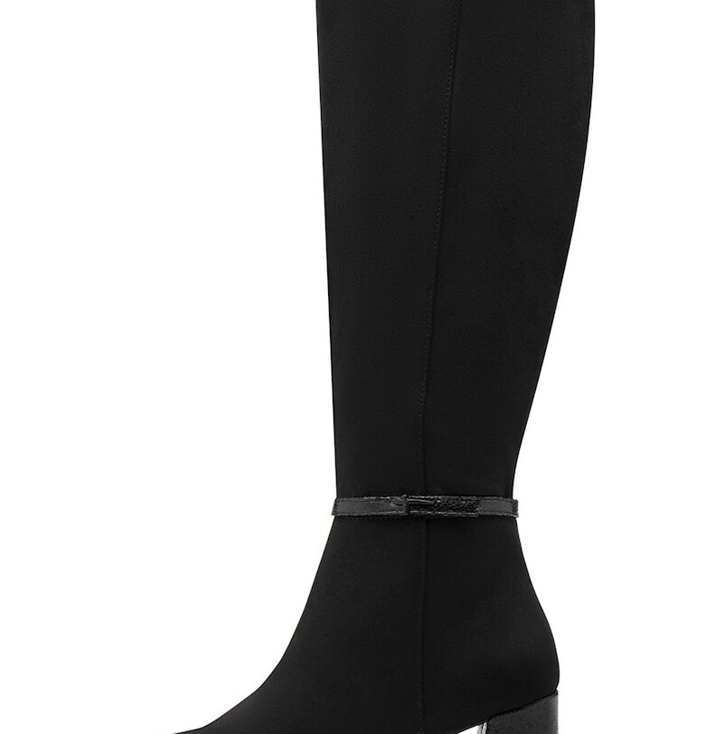 Високи ботуши с масивен ток - Черен Tamaris