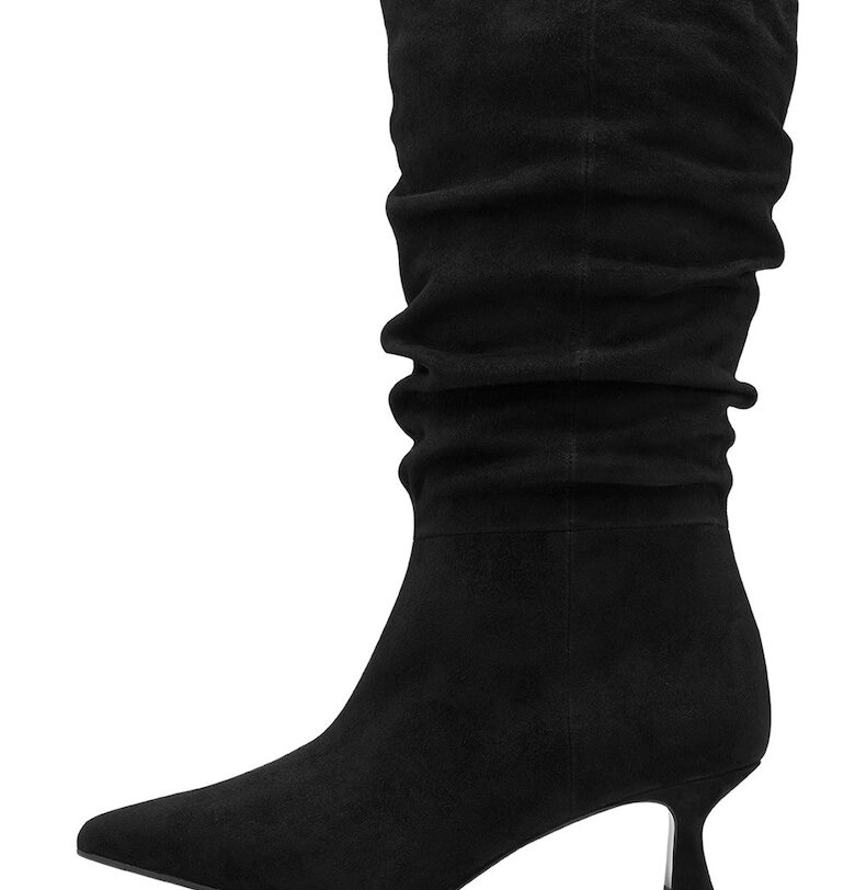 Високи кожени ботуши - Черен NEWD