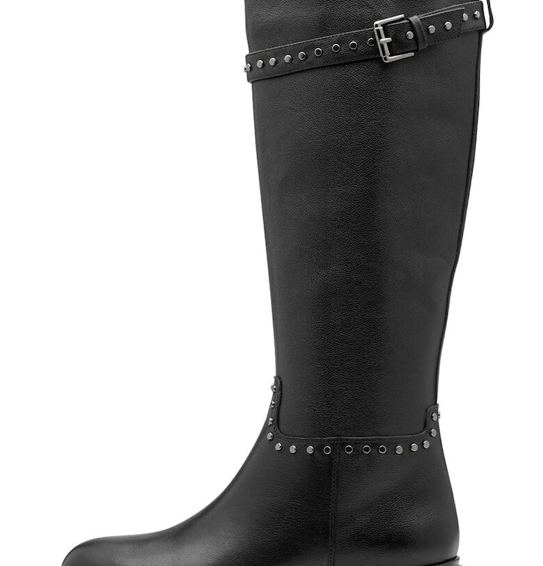 Високи кожени ботуши - Черен NEWD