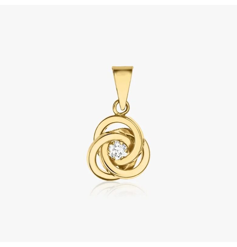 Висулка от злато Eternal Knot INDIRA