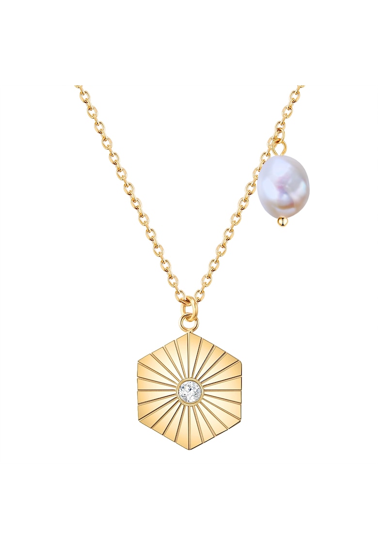 Висулка с 14К позлата - кристали и перла Valero Pearls
