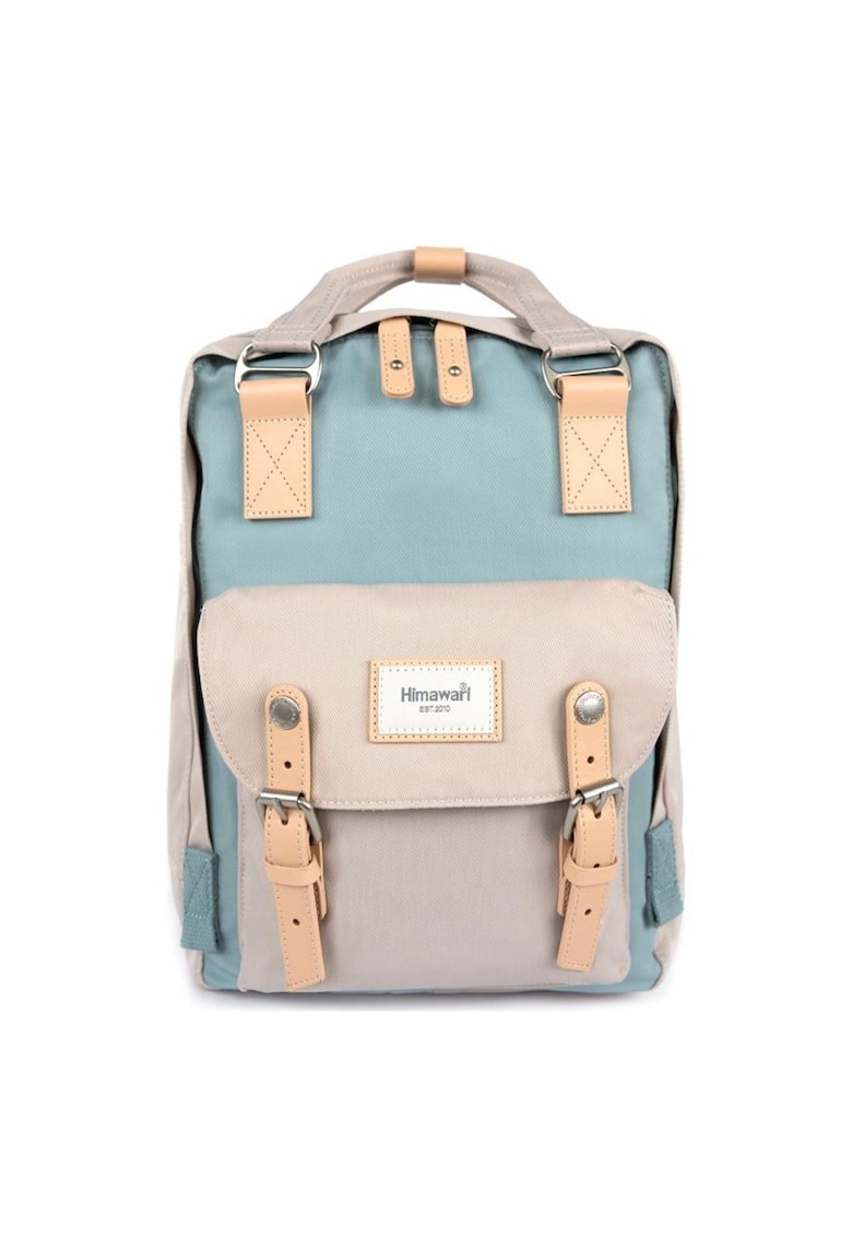 Водоустойчива раница с външен джоб № 13 Double Autumn S - синя - бежова Himawari