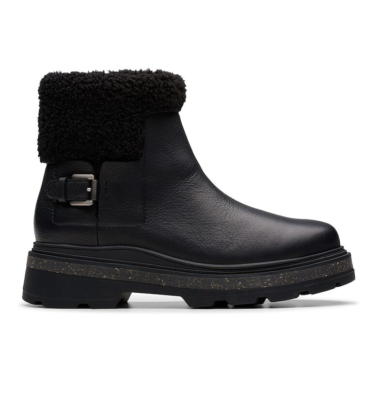 Водоустойчиви кожени боти Hencroft Madi - Черен Clarks