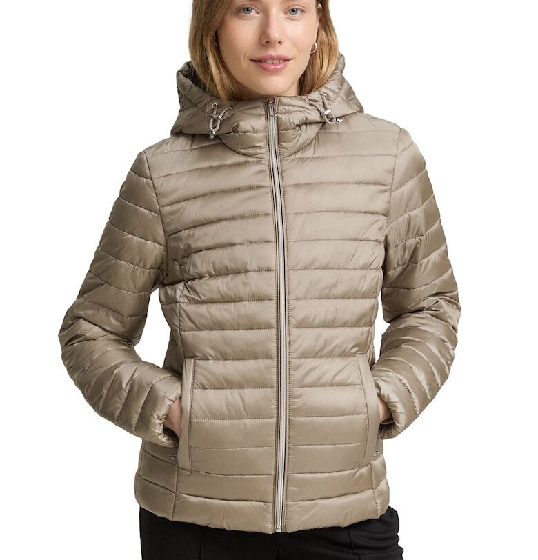 Водоустойчиво олекотено яке с качулка - Каки Tom Tailor