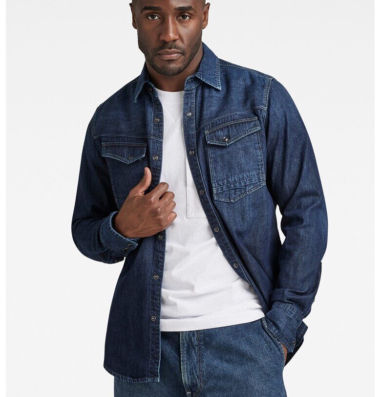 Вталена риза от деним - Син G-STAR