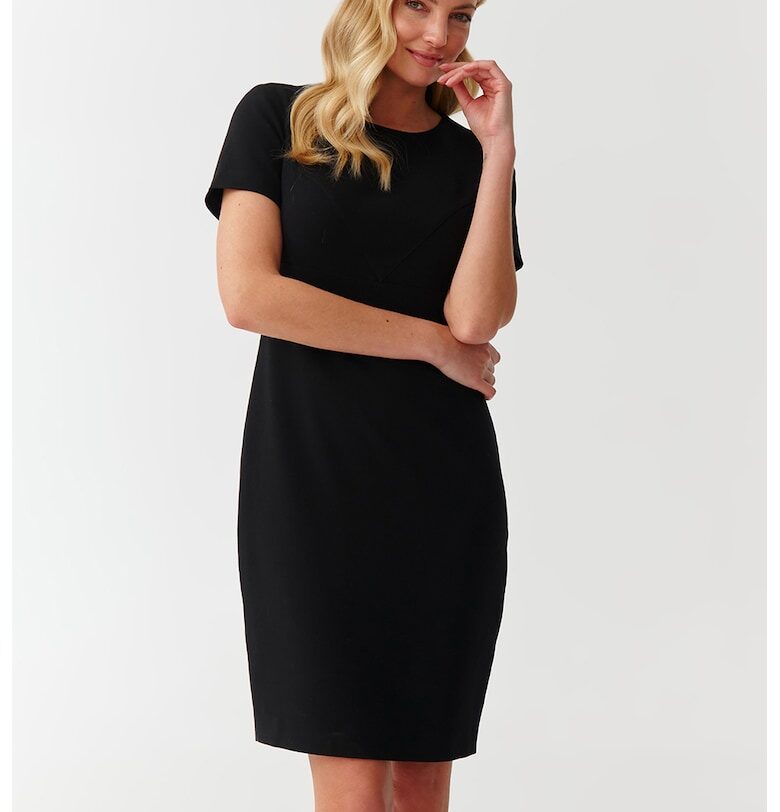 Вталена рокля Warti - Черен Tatuum