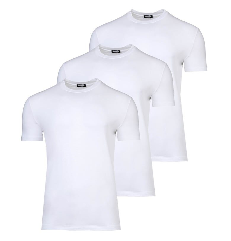 Вталена тениска - 3 броя - Бял Dsquared2