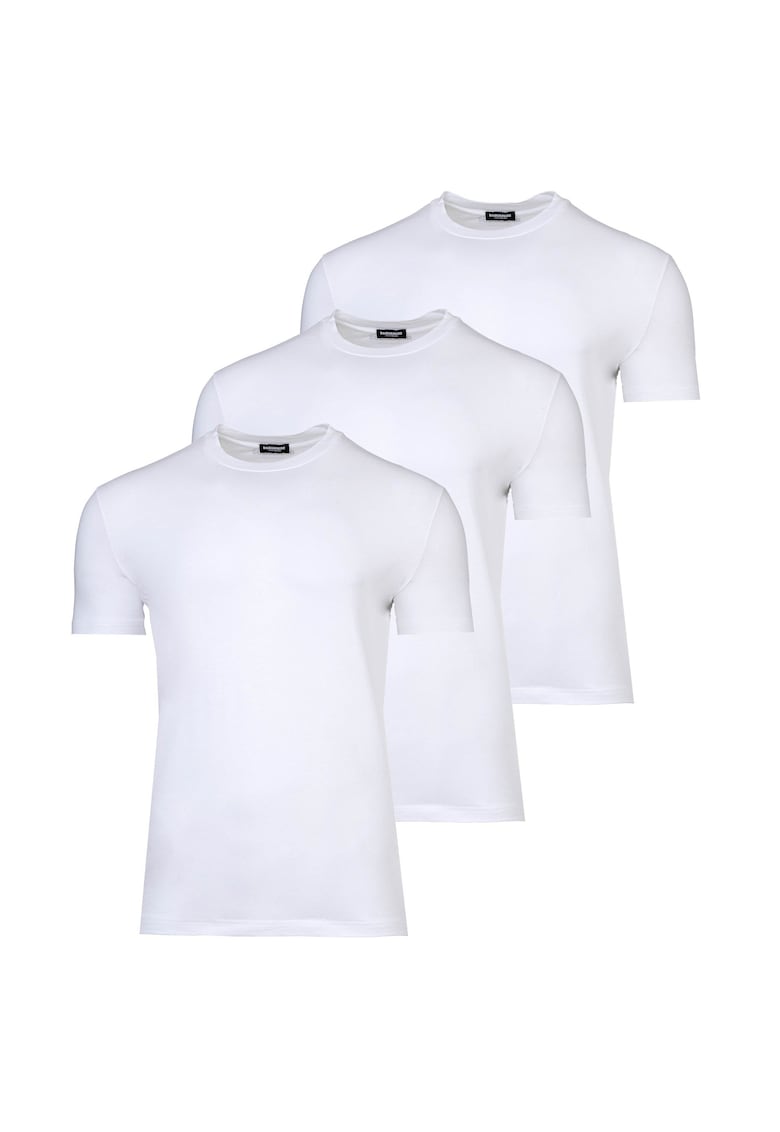 Вталена тениска - 3 броя - Бял Dsquared2