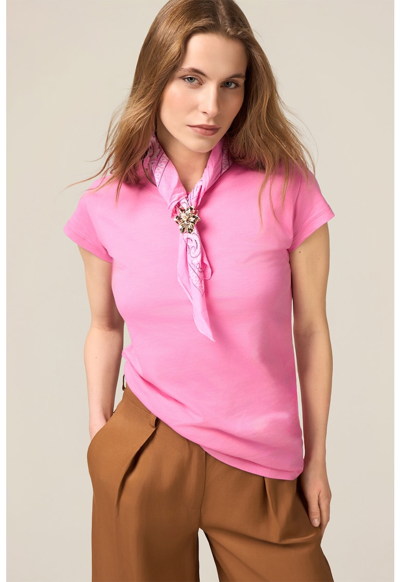 Вталена тениска - Пастелнорозов Oltre