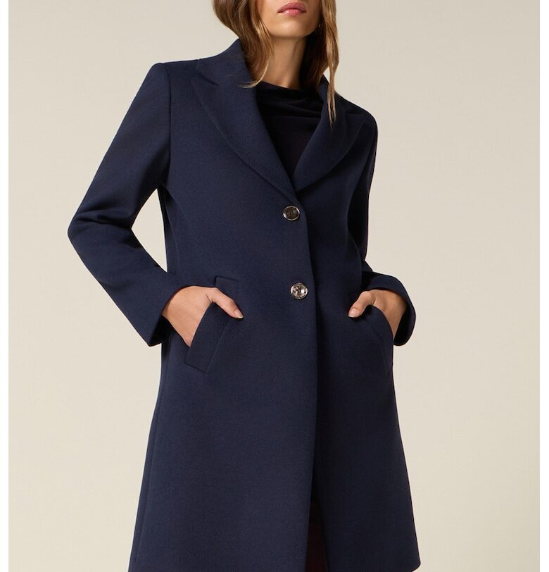 Вталено палто - Ултрамарин синьо Oltre