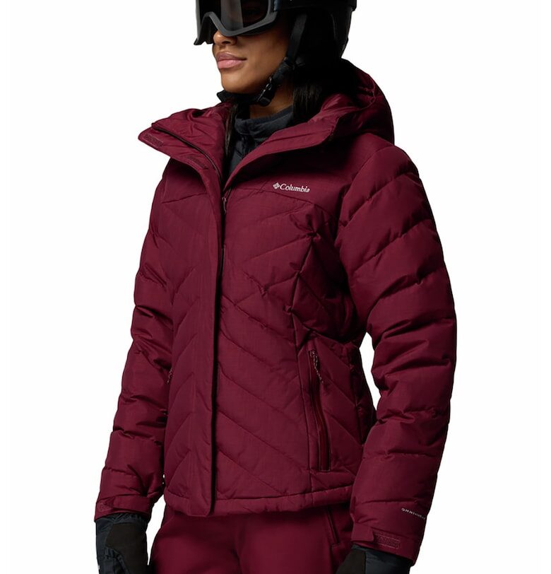 Вталено яке Lay D Down V с качулка - Бордо Columbia