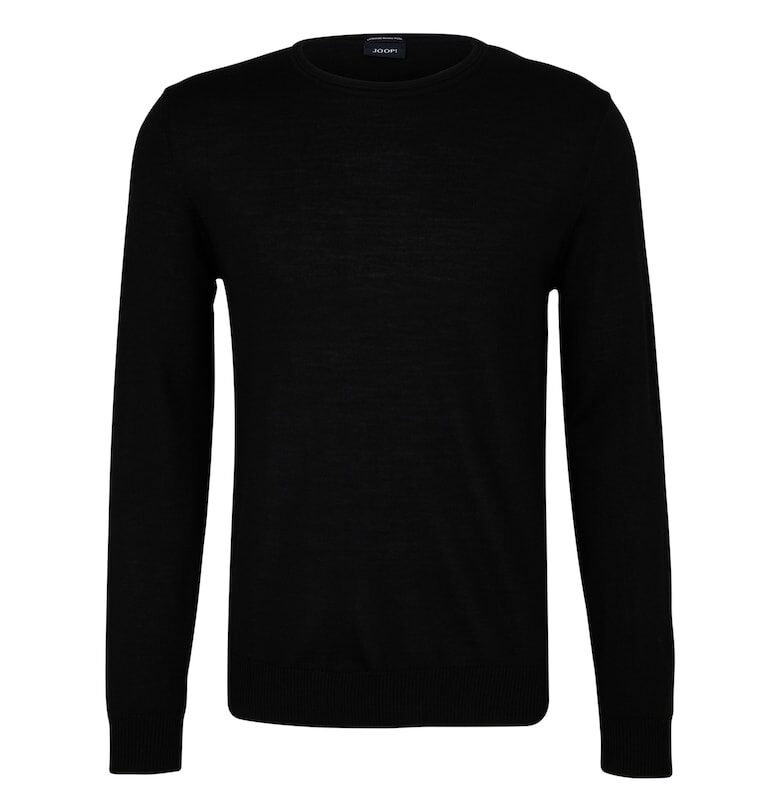 Вълнен пуловер с изчистен дизайн - Черен Joop