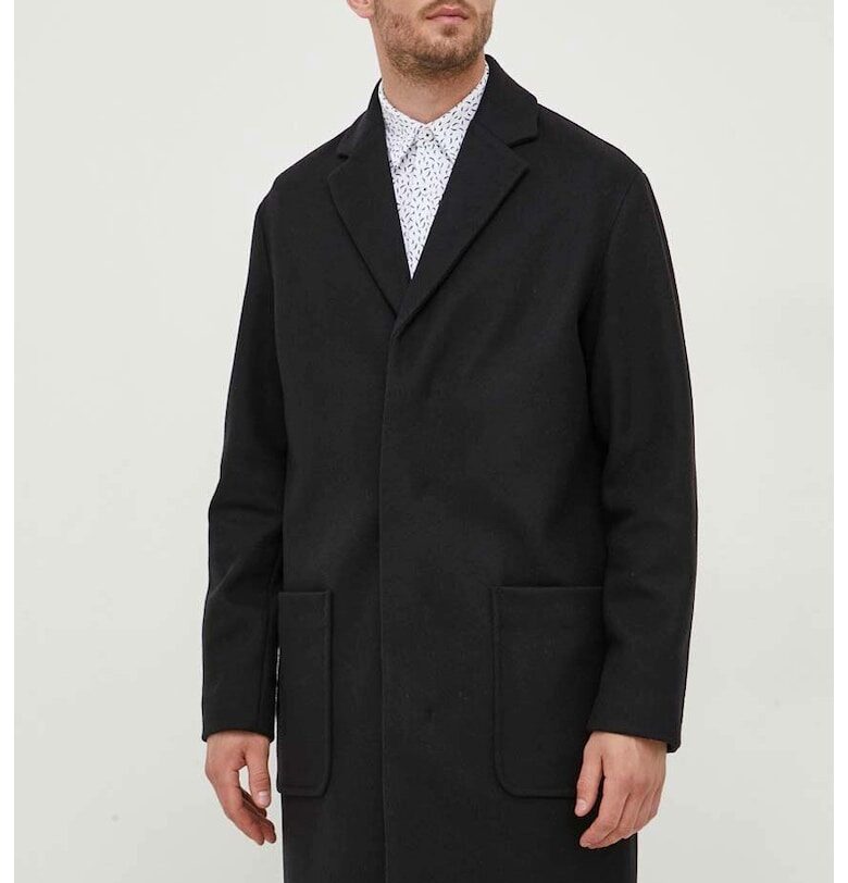 Вълнено палто  K10K111745 - - Черен CALVIN KLEIN